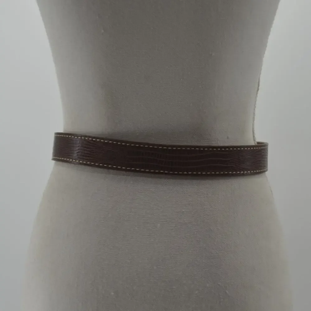 TexTan Women's Western Cowgirl Brown Leather Belt Boho Sz 28 - Picture 10 of 14